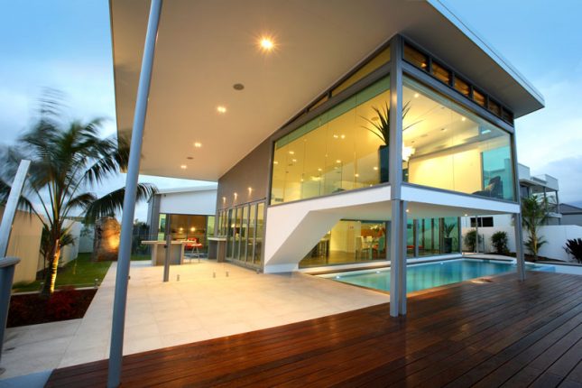 Oversized corner window Sunshine Coast