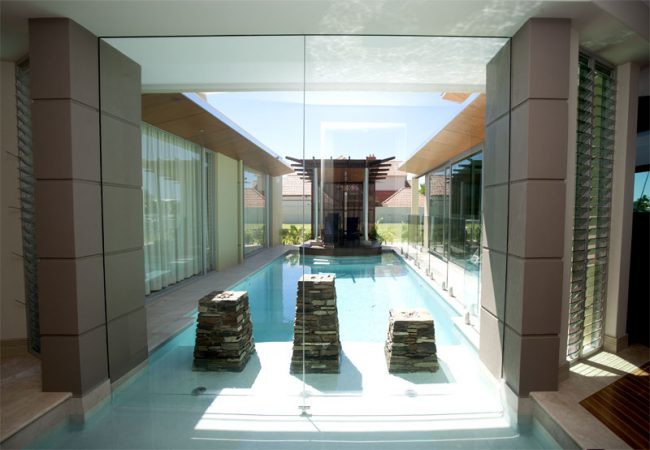 Residential Pool Aluminium Door Work