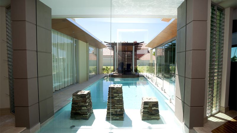 Residential Pool Aluminium Door Work
